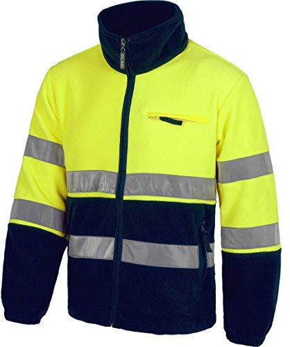 Teamwork Chaqueta Polar de Trabajo con Alta Visibilidad. Sector Industria, Mantenimiento, Limpieza…