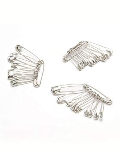 Bunch of 12 Safety Pins 3 Sizes