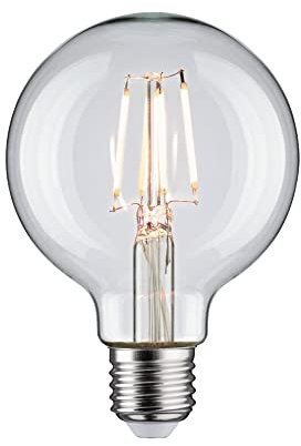 Paulmann 28955 Lámpara LED globo filamentos G80 4,8W clásico fuente de luz clara 4000 K blanco neutro E27