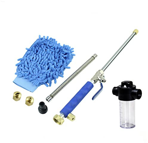 Aim Tools Lavadora de Alta presión Hydro Jet Pistola de Lavado de Lanza Boquilla de Manguera Extensible Kit de Rociador de Espuma para el Hogar Jardín Ventana Lavado de Autos Limpieza