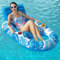 Luftmatratze Wasser Schwimmstuhl,Schwimmbett mit GeträNkehaltern Ausgestattet,Aufblasbare WasserhäNgematte,Strandmatte füR Erwachsene und Kinder,Sommer Im Freien Wassermatratze