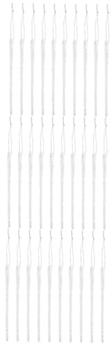 Warmhm 30 STK Anhänger Zum Aufhängen Am Weihnachtsbaum Feiertagsdekorationen Kristalldekor Eiszapfen Christbaumschmuck Weihnachtsbaum-eiszapfenverzierung Glas Kunsthandwerk Wassertropfen