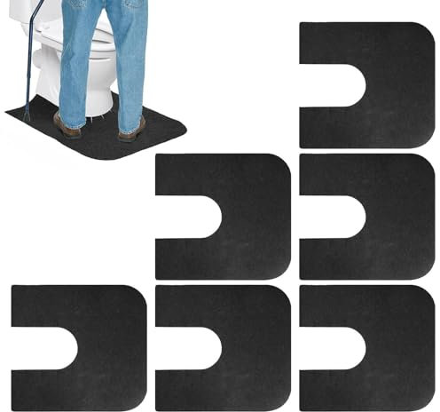 Walopola Alfombrillas para inodoro | Alfombrilla antideslizante para inodoro - Alfombra redondeada para inodoro desodorizante, alfombrilla protectora en forma de U para padres mayores