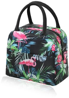 THXFUNAREA Bolsa Termica Porta Alimentos, Bolsa Comida Trabajo Portátil Fiambreras Comida Trabajo Bolsa Almuerzo para Escuela Oficina Picnic