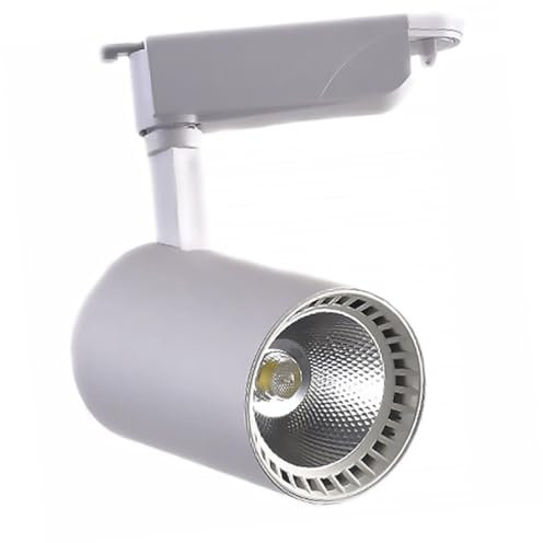 NUOBESTY Led Track Light 12w Clothing Shop Spotlight White Shell Bright White Light Accent Showcase Lamp for Exhibition and Retail Display