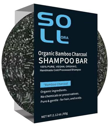 Shampoo Bar - 60G Hair Shampoo Bar Con Nutrimento Del Carbone | Barra Di Oscuramento Dei Capelli Naturali Solidi | Sapone Idratante | Copertura Grigia Per La Cura Dei Capelli Setosi Sani E L'equilibri