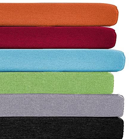 Cojín Impermeable para Banco de jardín de 2 o 3 plazas, cojín para Columpio de Exterior (90 x 45 x 5 cm, Rojo). Duradero, cómodo decoración del Patio.