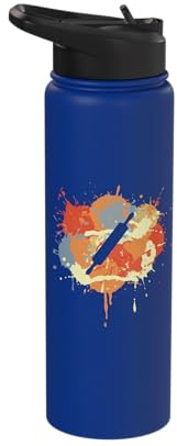 Rolling Pin Sketch Patissier Baking Stainless Steel Insulated Water Bottle