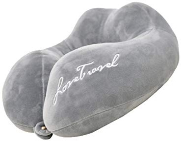 Travel Pillow for Air Plane Train Car Travelling,Memory Foam Pillow U-Shaped Travel Pillow Airplane Travel Sleep Neck Pillow car Pillow-Gray