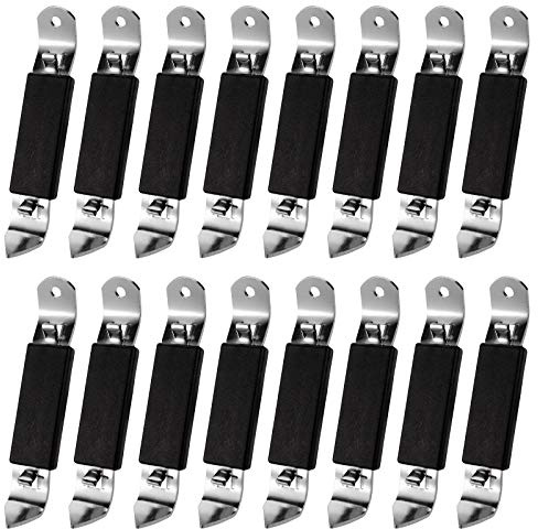 Hedume 16 Pack Magnetic Bottle Openers, Heavy Duty Stainless Steel Bottle Openers, Can Tapper Bottle Opener with Magnet for Home, Camping, Traveling