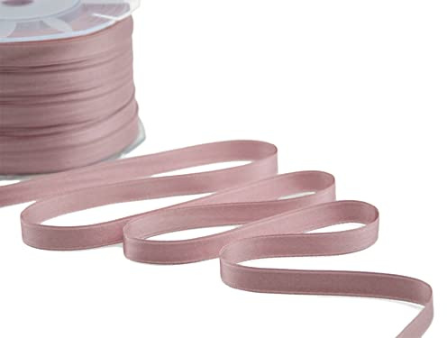 Furlanis - Nastro Doppio Raso, Tessuto Italiano - Rosa Antico, 10 mm x 25 m