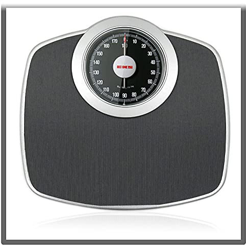 OUSIKA Báscula mecánica de baño Báscula mecánica analógica profesional Báscula de baño de precisión for medición de la salud, 31,6 × 30,6 × 5,3 cm Balanzas