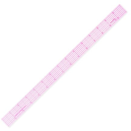 KEARING Clear Sewing Graph Ruler Fashion Design Ruler, Sandwich Line, 1 x 15, Transparent Pattern Making Dress Making Ruler for Sewing Quilting
