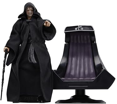 Star Wars The Black Series Imperator Palpatine & Thron Rückkehr der Jedi-Ritter Action-Figur zum Sammeln, Skala 15 cm