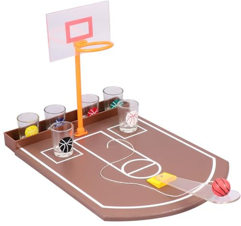 MOLUCKFU Basketball Trinkspiel Satz Aus Acryl Lustige Party Spiele Hause Und Bar