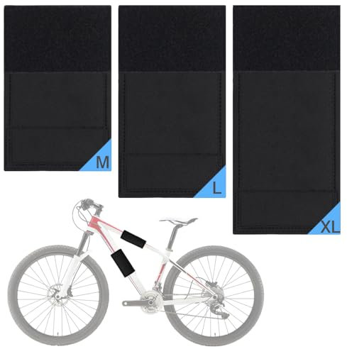 Protezione per Telaio della Bicicletta, JKOISL Protezione per il trasporto di biciclette con 3 diverse misure, 18 22 25CM Protezione telaio in carbonio