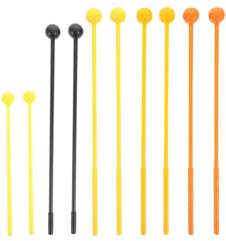 UPKOCH 10 Piezas Baquetas De PercusióN Para XilóFono Y Glockenspiel Malets De PláStico Duraderos Con Agarre ErgonóMico Accesorios Para Instrumentos Musicales De PercusióN
