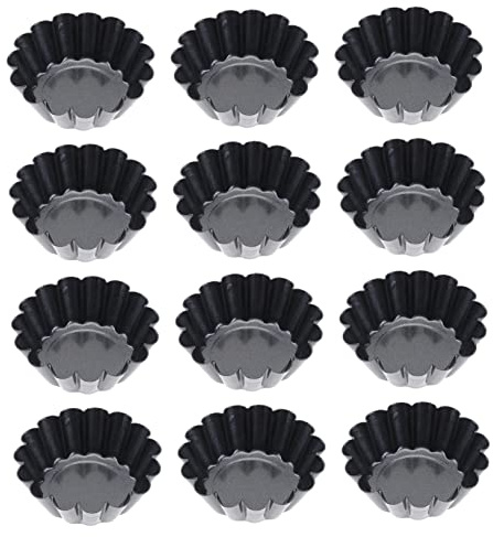 VALICLUD 12piezas Moldes Individuales Para Tartas De Flores Antiadherentes Al Para Hornear