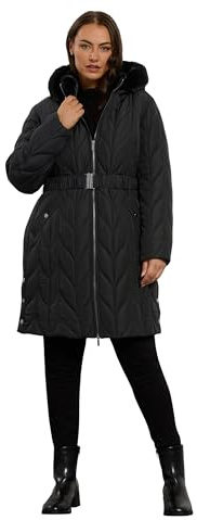 EVANS Curve Premium Faux Fur Parka Coat - Women's - Plus Size Curve