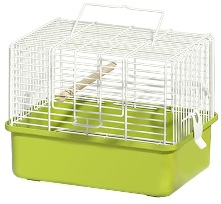 Portable Bird Cage for Travel & Outdoor Walking, Bird Carrier Metal Transport Box with Handle & Transparent Lid, Pet Products Travel Cage Spacious Habitat for Birds and Small Animals