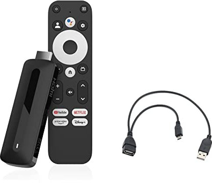 KD3 4K Google TV Stick Android 11 Netflix Certificado Asistente de Google 2G 8G HDR AV1 Dolby Audio (OTG Gratis en el Interior)