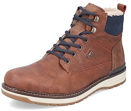 Rieker Herren Schnürstiefeletten 39442, Männer Stiefeletten, wasserabweisend, riekerTEX,wasserdicht,Boots,Stiefel,Bootee,braun (24),45 EU / 10.5 UK