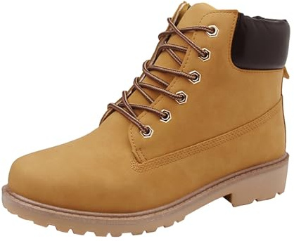 deals of the day sale prime daily deals Womens Winter Boots Waterproof Warm Snow Boots Non-Slip Outdoor Shoes Wide Calf Boots Non Slip Work Boots Round Toe Waterproof shoes for women uk