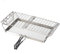 Sonew Camping Toaster für Gaskocher, Edelstahl Faltbar Camping Grill, Handgriff mit Gummibeschichtung, Ideal für Camping, Picknick und Angeln