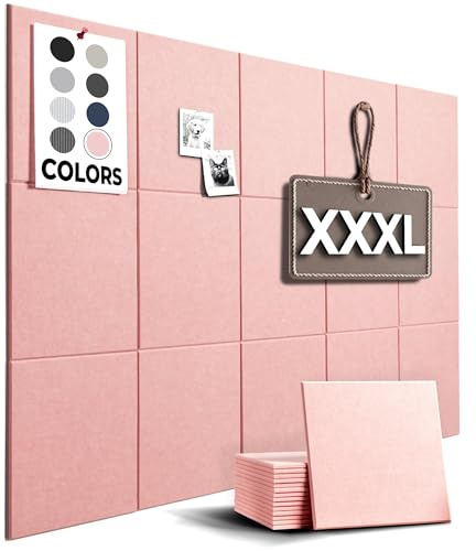 Tableau en Liège et Panneau Mural pour Bureau - 150 x 91,4 cm - Grand Tableau de Vision en Feutre