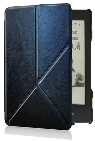 AKLiSa Slimshell Case for Amazon Kindle 4 4th generation Kindle 5 5th generation e-book D01100 magnetic closed leather case bag Kindle 4 shell (black)