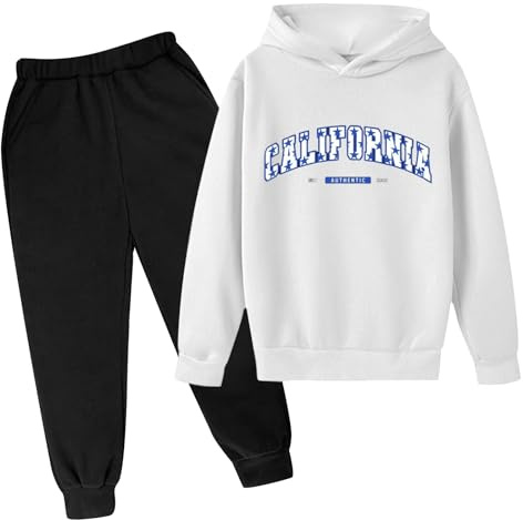 Generisch Set di Costumi per Bambini per Ragazzi Abbigliamento Sportivo per Bambini a Manica Lunga con Maglietta e Pantaloni a Vestibilità Libera per Calcio e Pallacanestro Tuta da Allenamento, 13-14