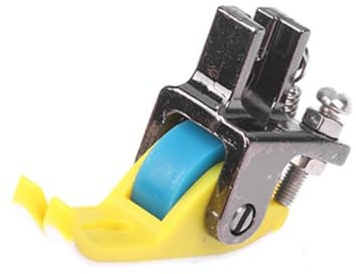 Kueohse Universal Industrial Sewing Machine Leather Roller Wheel Presser Foot of Flat Car Thick Fabric Clothing Presser Feet Easy to Use A