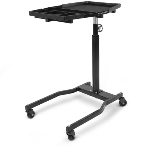 STAHLWERK Mesa de trabajo regulable en altura de 90 a 140 cm, capacidad de carga de 75 kg