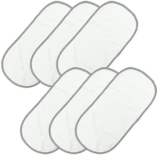 6 Stück Tragbare Wickelauflagen Aus Reiner Baumwolle Wasserdichtes Wickeltischauflage Wiederverwendbare Wickelmatte Aus Windel, Weiche & Bequeme, 30 x 60cm