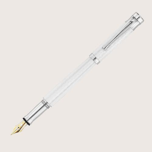 WaldMann TANGO Füllfederhalter mit Goldfeder EF Lack weiß mit Imagination Dekor Federstärke auswählen Extra Fein (EF)