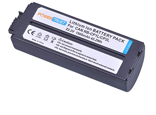 PowerTrust 1900mAh NB-CP2L Akku NB-CP1L Batterie für Canon -Fotodrucker SELPHY CP1500 CP1300 CP1200 CP100 CP220 CP300 CP800 CP400 CP900 CP910