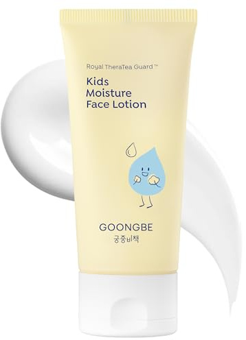 GOONGBE Kids' Moisture Face Lotion - Non-Sticky Quick-Absorb Daily Moisturizer for Sensitive Skin, 8hr Moisturizing Cream with Cica and Allantoin, Barrier-Support Formula, Allergen Free 2.7 fl.oz.