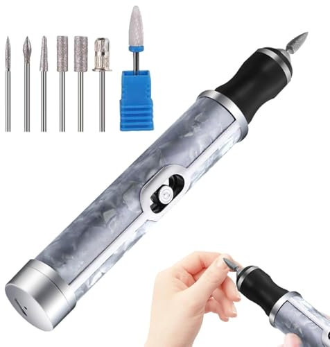 Molinillo de uñas para uñas gruesas, eléctrica profesional de 4 velocidades, pulidor eléctrico inalámbrico para uñas de los pies