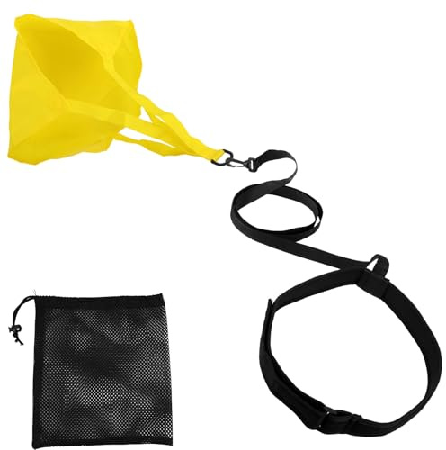 BOXOB Attrezzatura per l'Allenamento di Resistenza con Paracadute da Nuoto, Set di Cinture Paracadute da Nuoto Regalo l'Allenamento Nuoto per Principianti Dorso Rana Stile Libero