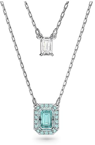 Collier multi rang Swarovski Millenia bleu