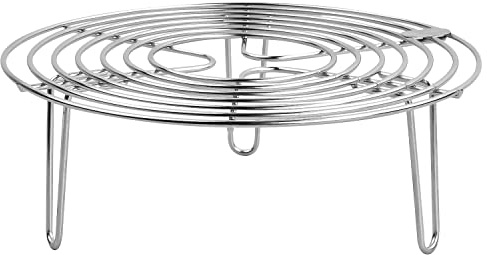 FESSOSKO Griglia di Cottura in Acciaio Inox Griglia di Raffreddamento, Cremagliera del Vapore della Cucina Supporto per Cottura a Vapore Porta Uova Cottura (20 * 7cm)