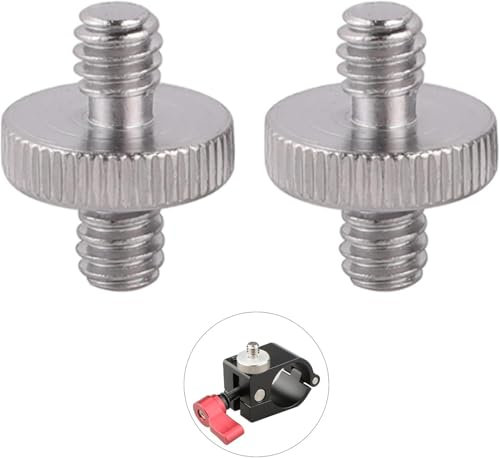 SpetngSake 2 Stück 1/4 Zoll Schraube, Metall-Gewinde-Adapter, Doppelköpfe, Für Kamerazubehör