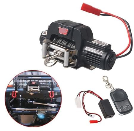 Treuils électriques, Treuil Automatique Et Récepteur De Télécommande Sans Fil For Chargement Automatique De Camion Marin De Voiture De Voie De Télécommande 1/10,pour voitures camions bateau bateau(Re