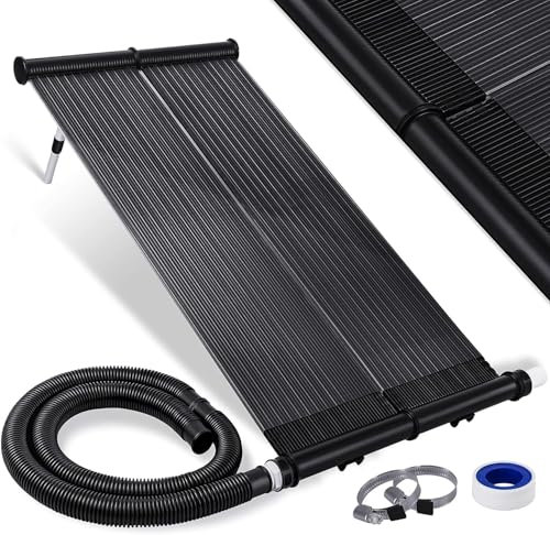 KESSER® Solarkollektor Poolheizung Warmwasser Heizung Solarheizung für Pools Schwimmbad l Beliebig erweiterbar l UV-beständiger Kunststoff (108 x 73 cm)