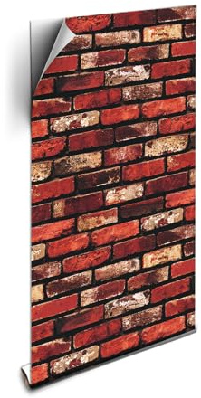 ANBILILA Roccia Carta da Parati Autodesiva, 44,5x1000CM Sfondo Carta Da Parati in Vinile Autoadesivo in Pietra in Mattoni Rotolo di Decorazione Delle Pareti Impermeabili per Pareti Decorative