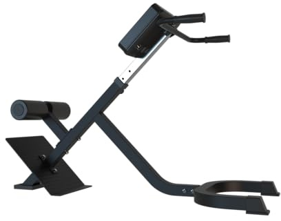 Bad Company ryggtränare I justerbar hyperextension för att stärka ryggsträckaren I BCA-05 svart