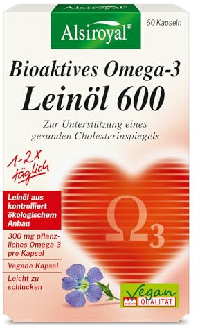 Leinöl 600 Bioaktives Omega-3 60 Kps