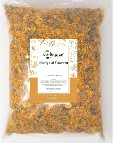 Dried Marigold Calendula Flowers Tea Infusion Premium Quality by Ash Spice Comp® 25g-950g (100g)