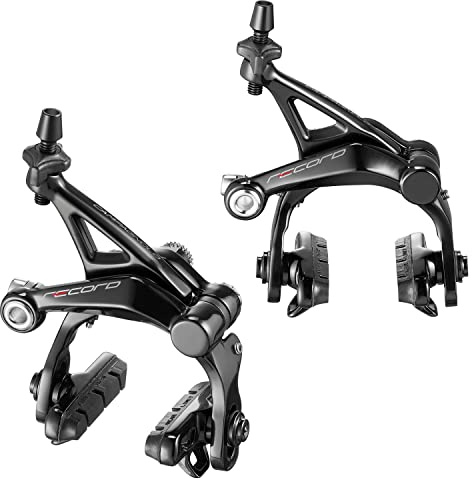 Campagnolo Record Brakeset (Dual Pivot Front and Rear) Rim Brakes, Black, Pair