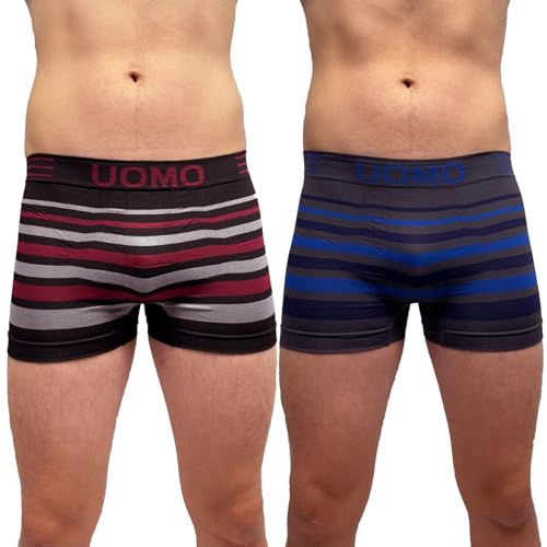 LisaModa Lot de 10 shorts rétro Uomo Edition Mix sans coutures - Multicolore - XX-Large